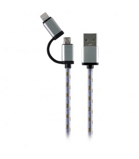 کابل تبدیل USB به Iphone Lightning و Micro USB بیاند BA-917