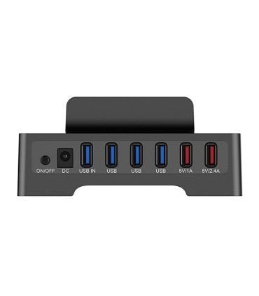 هاب 3 پورت USB 3.0 با 2 پورت شارژ و درگاه کارت حافظه همراه آداپتور اوریکو HSC3-TS