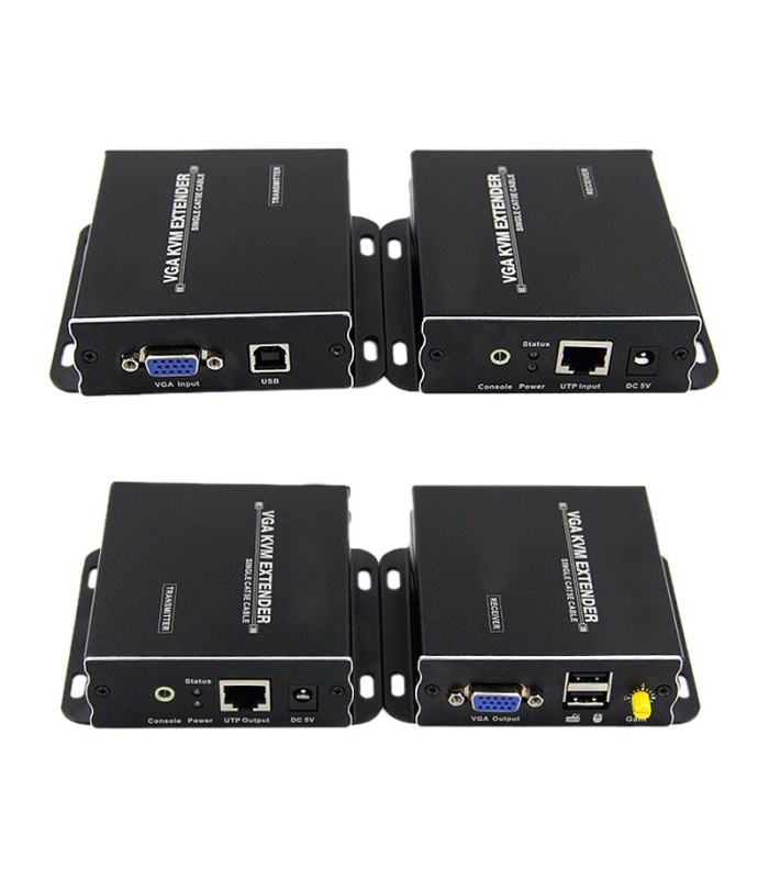 افزایش طول VGA بر روی کابل شبکه تا 300 متر با قابلیت KVM لایمستون LS-VKE300