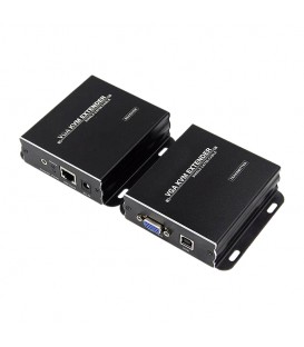 افزایش طول VGA بر روی کابل شبکه تا 300 متر با قابلیت KVM لایمستون LS-VKE300