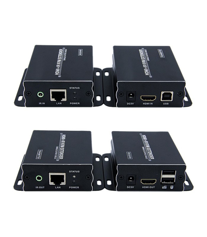 افزایش طول HDMI بر روی کابل شبکه تا 60 متر با قابلیت KVM لایمستون LS-HKE60