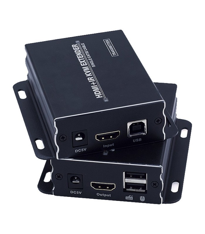 افزایش طول HDMI بر روی کابل شبکه تا 120 متر با قابلیت KVM لایمستون LS-HKE120