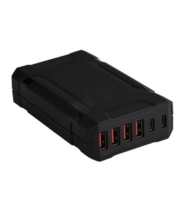 شارژر 6 پورت USB و Type-C با مدار هوشمند 48 وات فرانت FN-UPC320