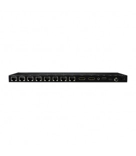 اسپلیتر 8 پورت HDMI با قابلیت انتقال روی کابل شبکه تا 50 متر همراه با 8 گیرنده فرانت FN-V189