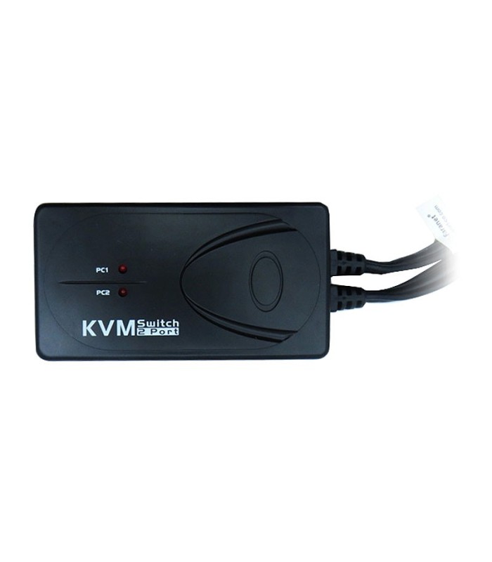 کی وی ام سوئیچ 2 پورت VGA با پورت PS2 همراه کابل فرانت FN-K2PS