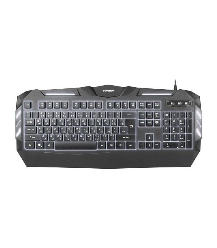 کیبورد باسیم گیمینگ گرین GK403 با حروف فارسی