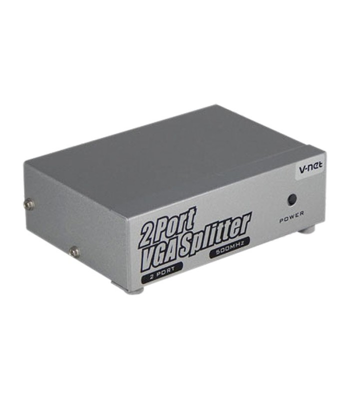 اسپلیتر 2 پورت VGA همراه آداپتور وی نت