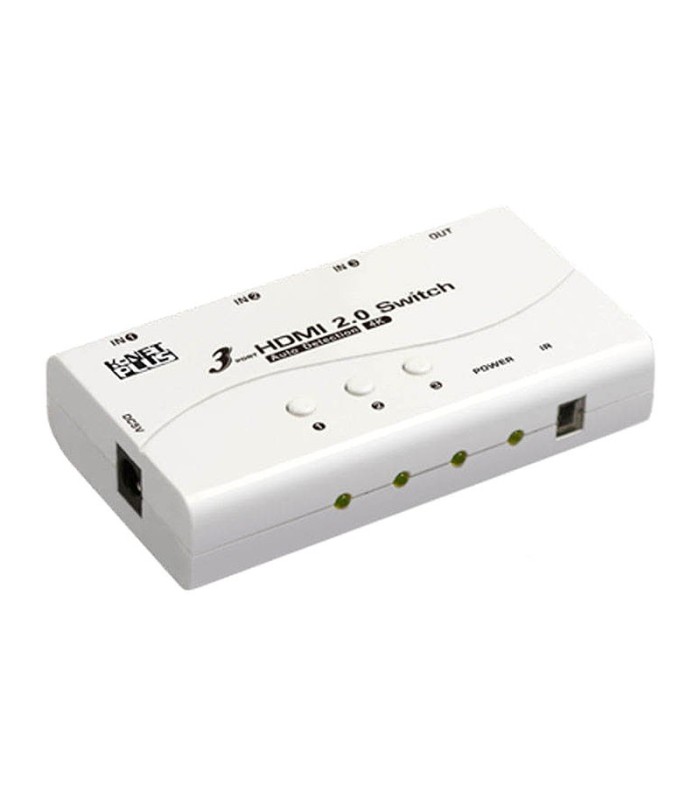 سوئیچ 3 پورت HDMI همراه آداپتور کی نت پلاس KP-M9025