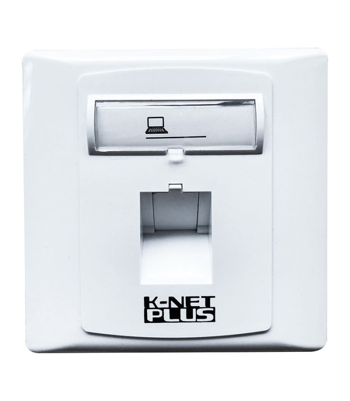 فیس پلیت تک پورت 45 درجه کی نت پلاس KP-N1140