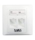 فیس پلیت دو پورت 45 درجه کی نت پلاس KP-N1141