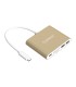 هاب 5 پورت Type C به USB 3.0 با درگاه کارت حافظه با قابلیت PD اوریکو RCC2A