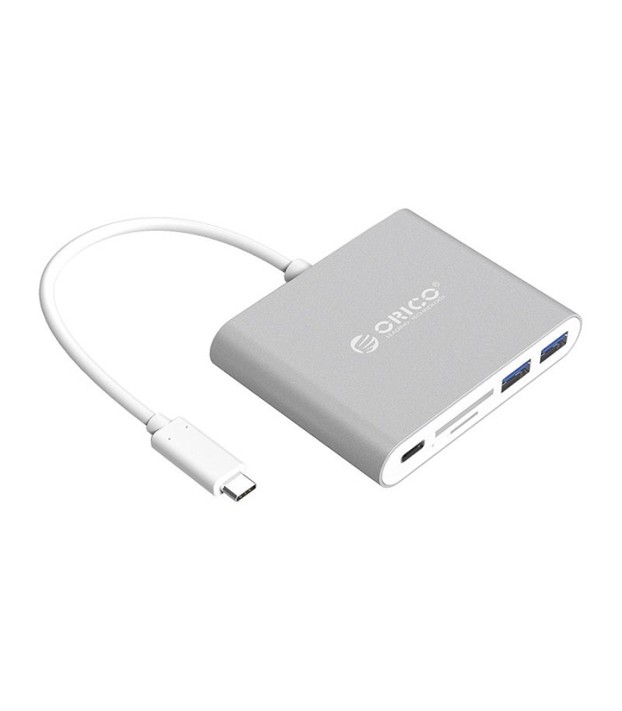 هاب 5 پورت Type C به USB 3.0 با درگاه کارت حافظه با قابلیت PD اوریکو RCC2A