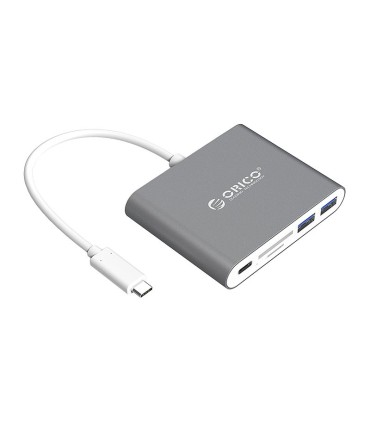 هاب 5 پورت Type C به USB 3.0 با درگاه کارت حافظه با قابلیت PD اوریکو RCC2A