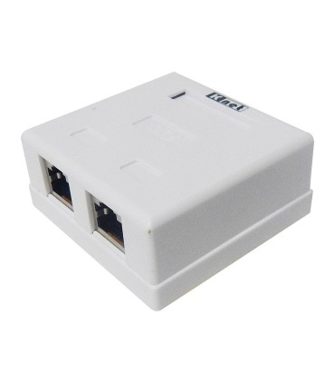 باکس پریز شبکه روکار 2 پورت Cat6 کی نت K-N2040