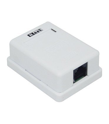 باکس پریز شبکه روکار تک پورت Cat6 کی نت K-N2039