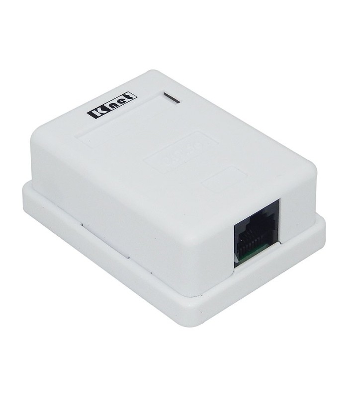 باکس پریز شبکه روکار تک پورت Cat6 کی نت K-N2039