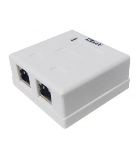 باکس پریز شبکه روکار 2 پورت Cat6 کی نت K-N1108