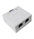 باکس پریز شبکه روکار 2 پورت Cat6 کی نت K-N1108