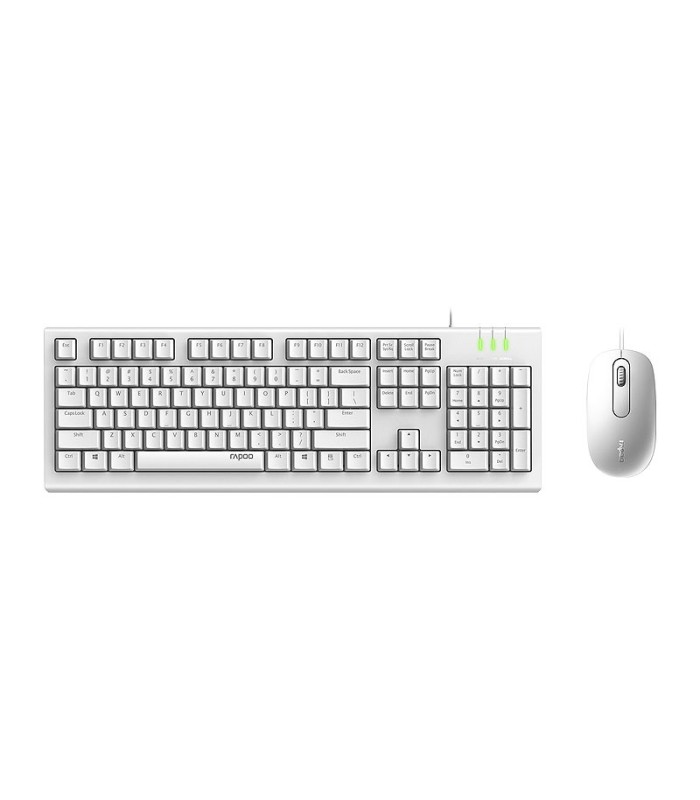 کیبورد و ماوس باسیم رپو X120 Pro با حروف فارسی