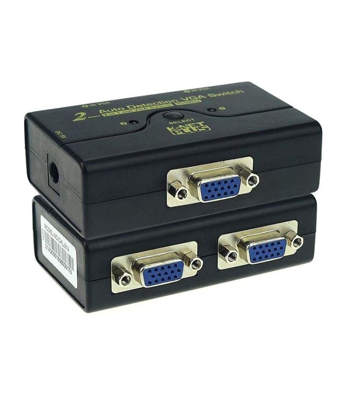 سوئیچ 2 پورت VGA همراه آداپتور کی نت پلاس KP-M9021