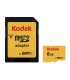 کارت حافظه microSDHC کداک UHS-l U1 کلاس 10 سرعت 85MBps ظرفیت 8 گیگابایت همراه با آداپتور SD