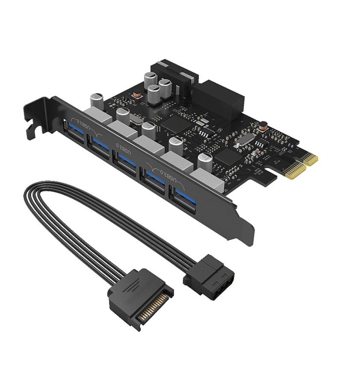 هاب 5 پورت USB 3.0 پشت کیس اوریکو PVU3-5O2I-V1