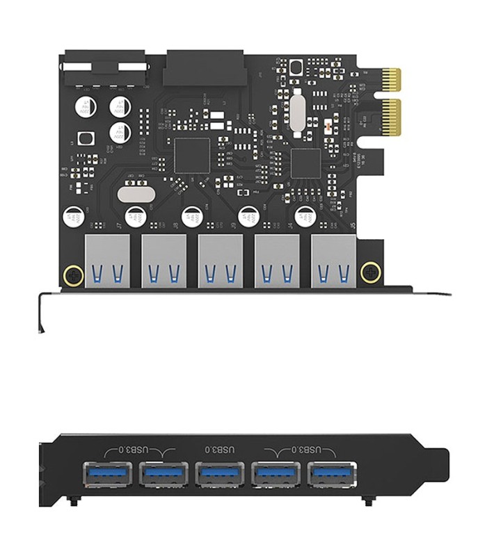 هاب 5 پورت USB 3.0 پشت کیس اوریکو PVU3-5O2I-V1