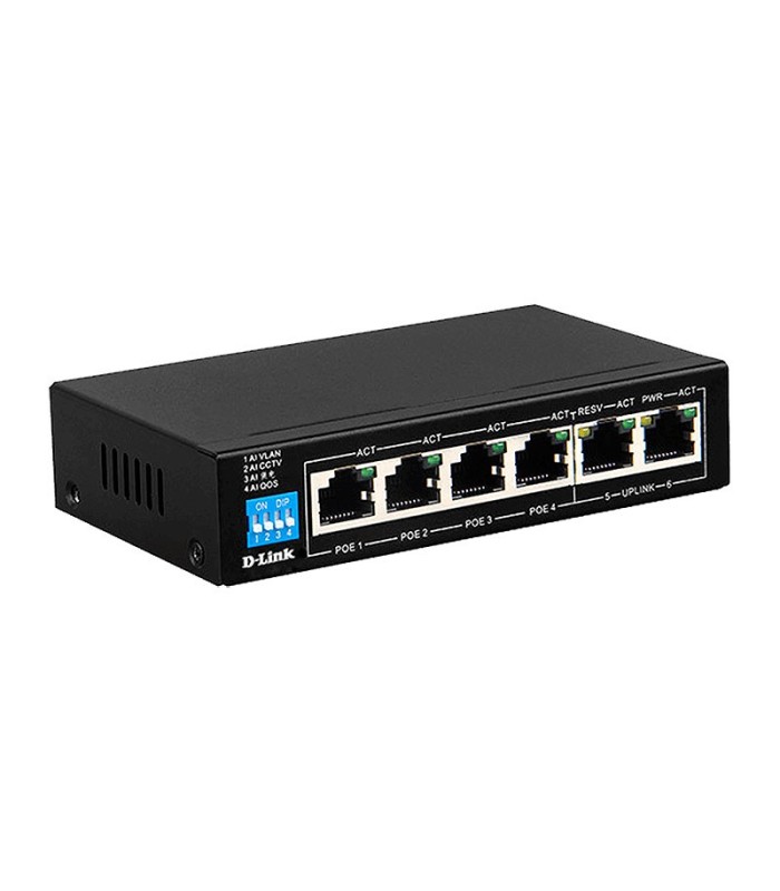 سوئیچ 6 پورت دی لینک DES-F1006P-E