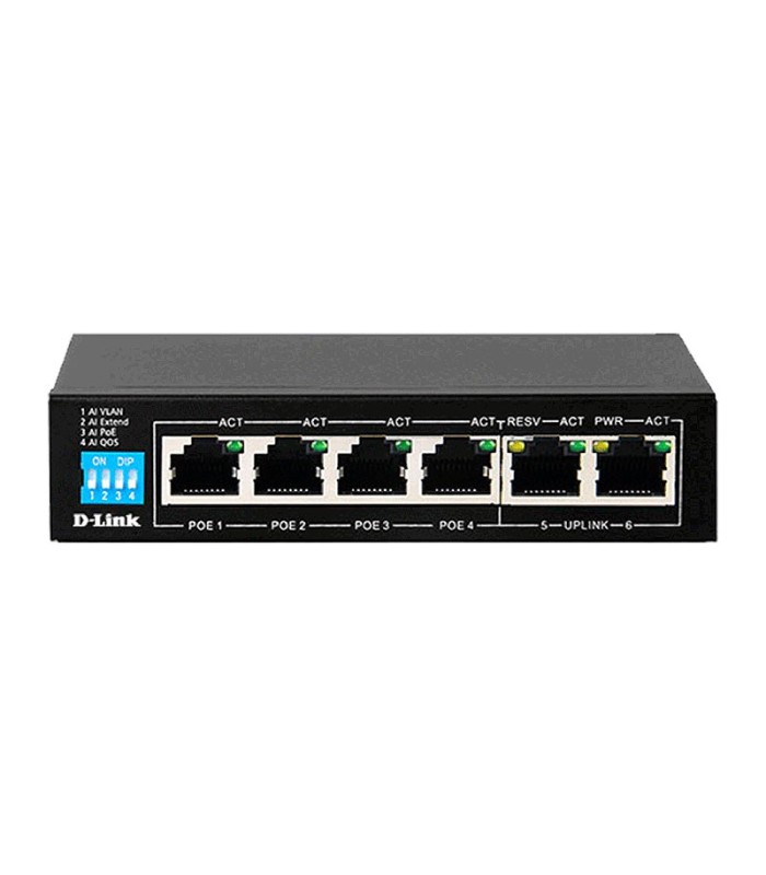 سوئیچ 6 پورت دی لینک DES-F1006P-E