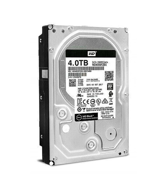 هارد دیسک اینترنال وسترن دیجیتال Black WD4005FZBX ظرفیت 4 ترابایت