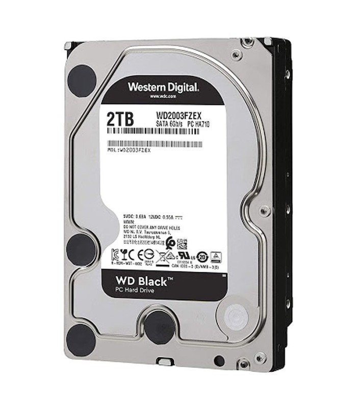 هارد دیسک اینترنال وسترن دیجیتال Black WD2003FZEX ظرفیت 2 ترابایت