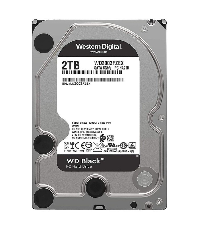 هارد دیسک اینترنال وسترن دیجیتال Black WD2003FZEX ظرفیت 2 ترابایت