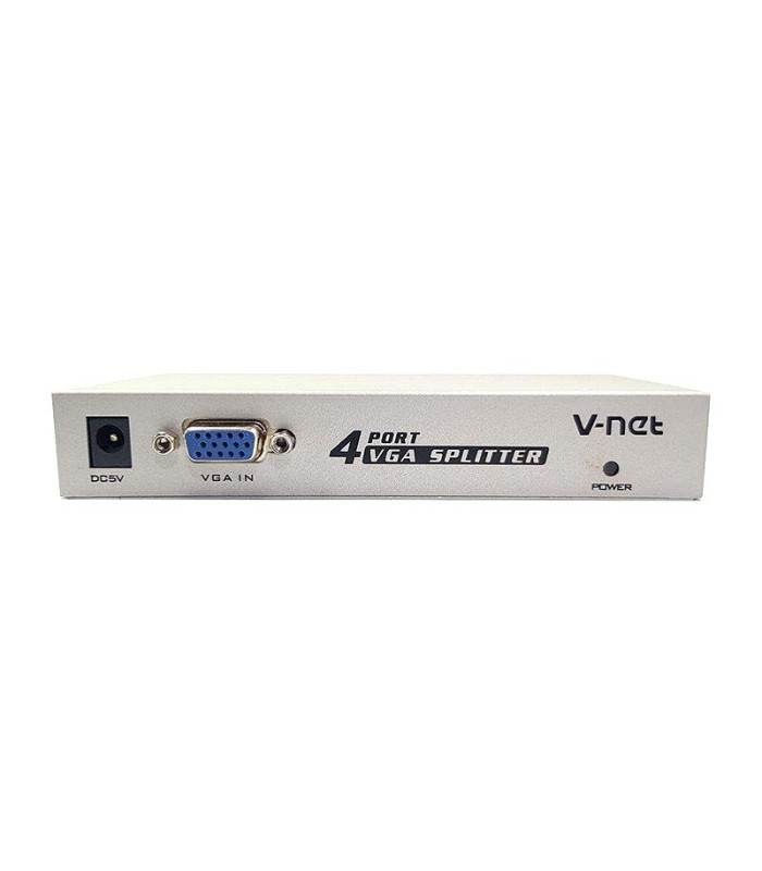 اسپلیتر 4 پورت VGA همراه آداپتور وی نت