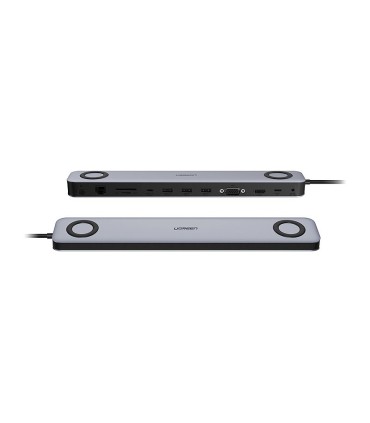 هاب 11 پورت Type C به 3.1 USB با پورت HDMI و LAN و Type C و درگاه کارت حافظه با قابلیت PD یوگرین 60188 CM235