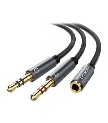 تبدیل 2 به 1 صدا هدست 3.5 میلی متری یوگرین AV140