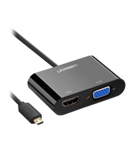 تبدیل Micro HDMI به HDMI و VGA یوگرین 30355 MM115