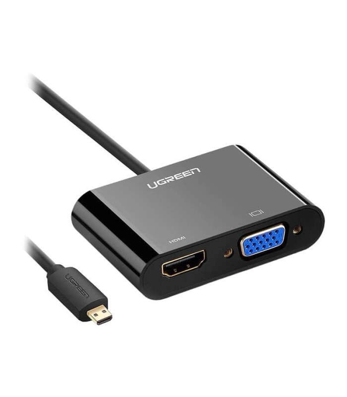 تبدیل Micro HDMI به HDMI و VGA یوگرین 30355 MM115