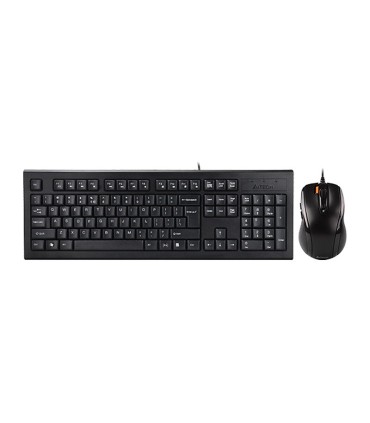 کیبورد و ماوس باسیم ای فورتک KR-8570FXS با حروف فارسی