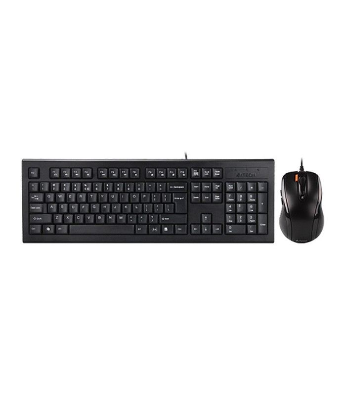 کیبورد و ماوس باسیم ای فورتک KR-8570FXS با حروف فارسی