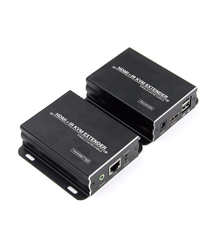 افزایش طول HDMI بر روی کابل شبکه تا 120 متر با قابلیت KVM لایمستون LS-HKE200