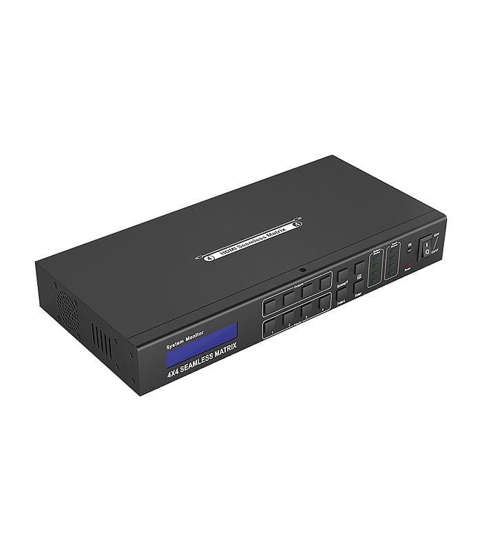  ماتریکس سوئیچ 4 در 4 HDMI با قابلیت ویدئو وال و قابلیت 3D و رزولوشن 4K با ریموت کنترل لایمستون LS-HM0404W