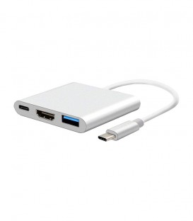 هاب 3 پورت Type C به 3.0 USB با پورت HDMI با قابلیت PD لایمستون LS-UCH