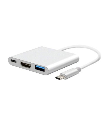 هاب 3 پورت Type C به 3.0 USB با پورت HDMI با قابلیت PD لایمستون LS-UCH