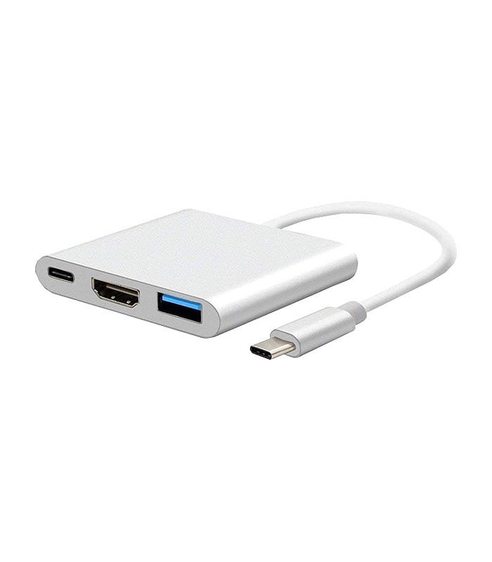 هاب 3 پورت Type C به 3.0 USB با پورت HDMI با قابلیت PD لایمستون LS-UCH