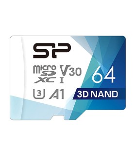 کارت حافظه microSDXC سیلیکون پاور Superior Pro کلاس 10 سرعت 100MBps ظرفیت 64 گیگابایت همراه با آداپتور SD