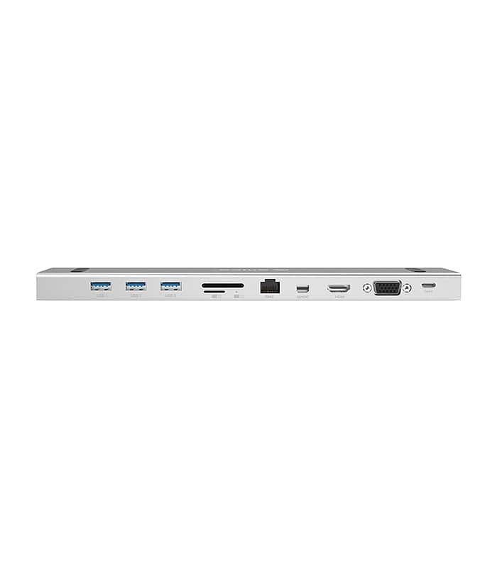 هاب 10 پورت 3.0 USB با پورت HDMI و VGA و LAN و Mini DP و میکروفون و درگاه کارت حافظه با قابلیت PD اوریکو CDH-D1