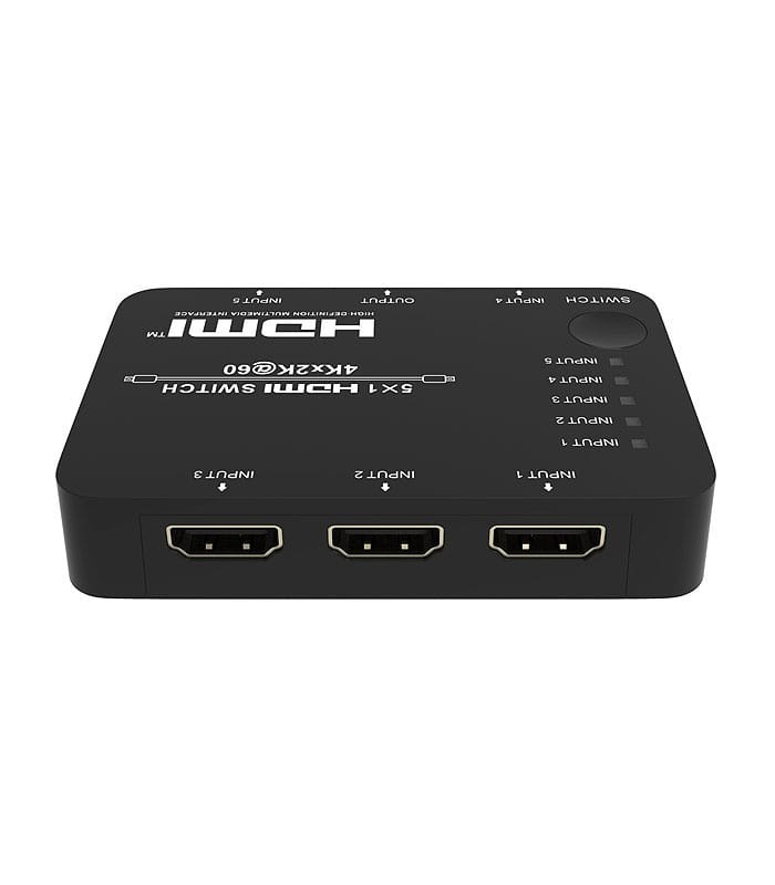 سوئیچ 5 پورت HDMI با قابلیت 3D و رزولوشن 2160×3840 با ریموت کنترل فرانت FN-S251