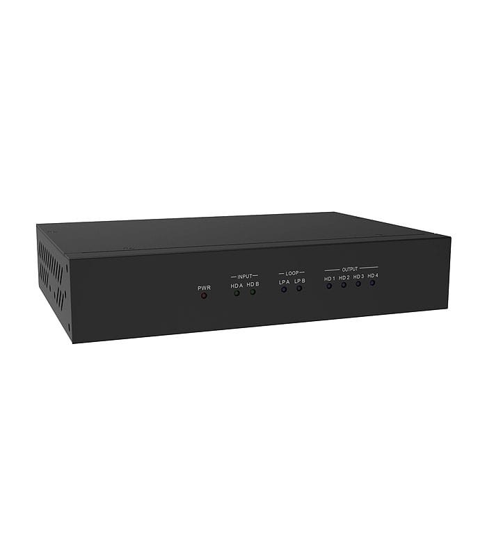 سوئیچ کنترلر ویدیو وال 2 در 4 HDMI با رزولوشن 4Kx2K با ریموت کنترل فرانت FN-W204