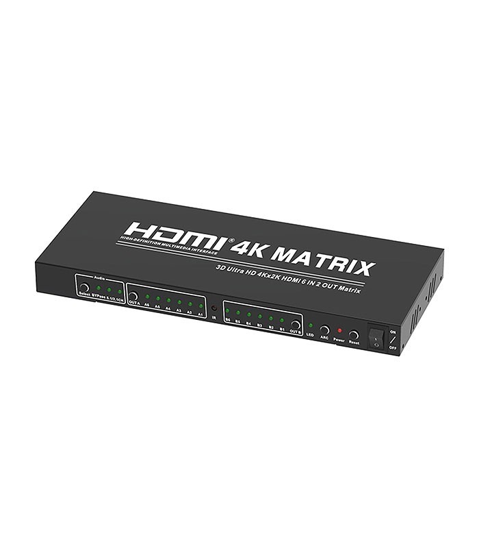 ماتریکس سوئیچ 6 در 2 HDMI تی سی تی TC-HMX-62