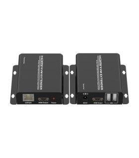 افزایش طول 1.3 HDMI و USB (کی وی ام) بر روی کابل شبکه تا 60 متر تی سی تی TC-KEX-60